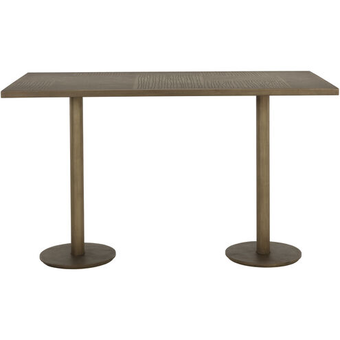 Corina Antique Brass Bar Table